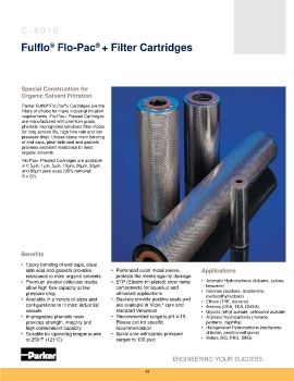 Parker - Fulflo Flo-Pac + Filter Cartridges