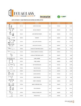 LISTA PRECIO PREFILES 2018