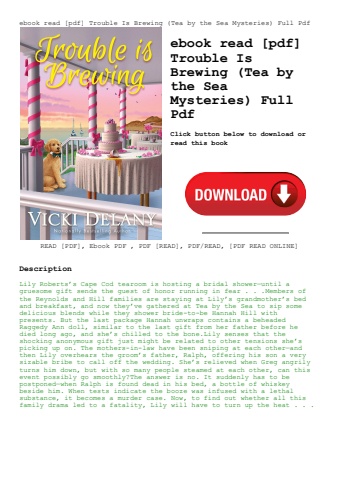 ebook read [pdf] trouble is brewing (tea by the sea mysteries) full pdf