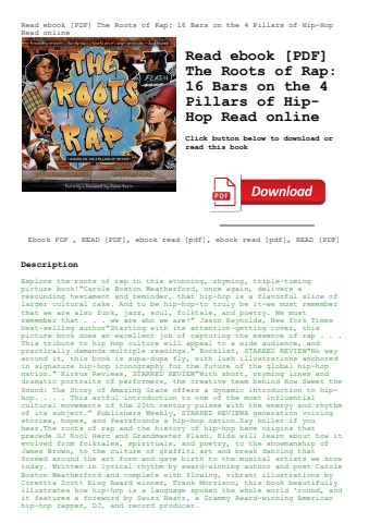 read ebook [pdf] the roots of rap 16 bars on the 4 pillars of hip-hop read online