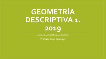 Geometría descriptiva 1.