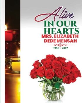 MRS. ELIZABETH DEDE MENSAH FUNERAL  BROCHURE