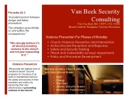 Violence Prevention for Churches