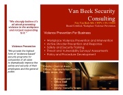 Workplace Violence Prevention for Business