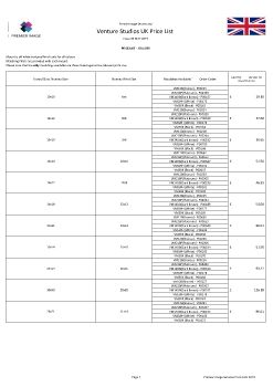 Premier Image Price List