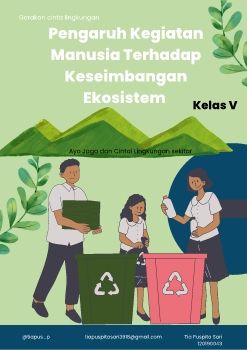 Kuning & Biru Illustrasi Minimalis Kebersihan Lingkungan Flyer