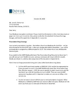 Cover letter and evaluation for Jerry Sicherman