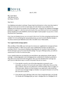 Cover Letter and Evaluation for Sarah Spero