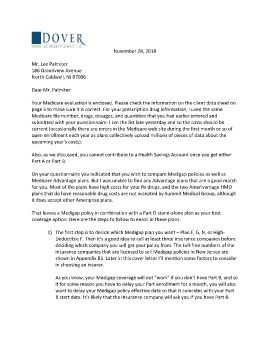 Cover letter and evaluation for Lee Palmiter