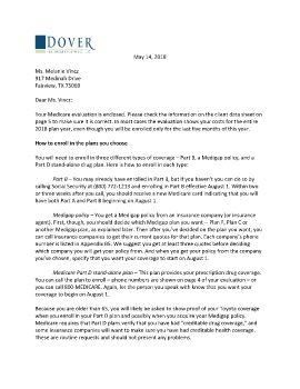 Cover Letter and Evaluation for Melanie