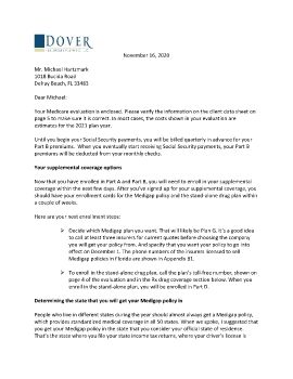 Cover Letter and evaluation for Michael Hartzmark