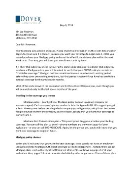 Cover letter and evaluation for Jay Newman