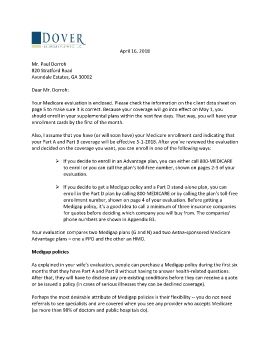 Cover Letter and Evaluation for Paul Dorroh