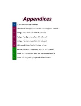 Appendices for Rick Leininger