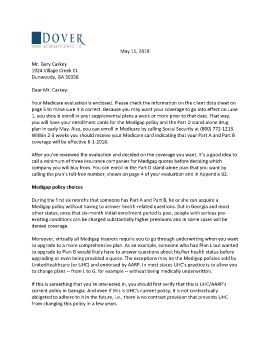 Cover Letter and Evaluation for Gary Caskey