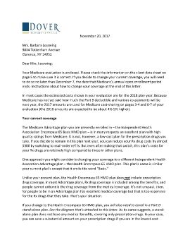 Cover Letter and Evaluation for Barbara Lesswing