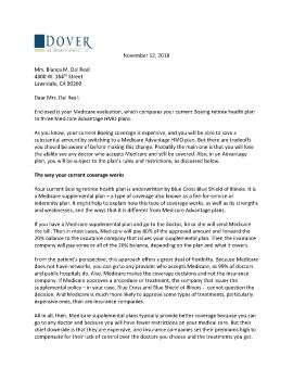 Cover Letter & Evaluation for Blanca del Real