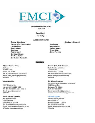 FMCI Membership Directory 10-8-24