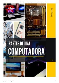 Partes De Un Computador Pesantes 4to Informatica