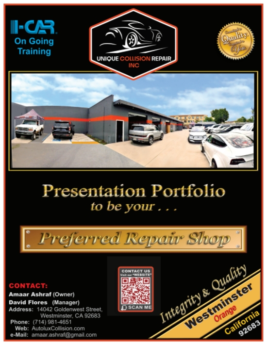 UNIQUE COLLISION - (Body Shop Presentation Portfolio)