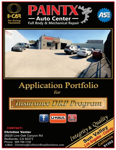 Insurance DRP Application Portfolio (PAINTX Auto Center)