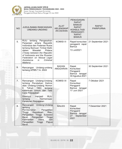 Page 24 - BUKU JADWAL ACARA RAPAT DPR RI MP I TS 2022-2023