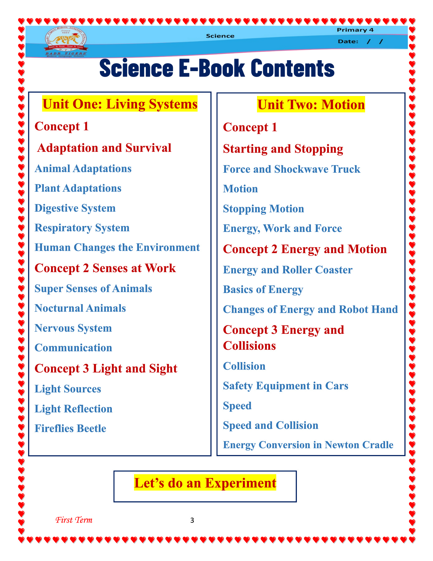 Science Prim 4 E-Science Prim.4 2024-2025 U1 Con.1_Neat