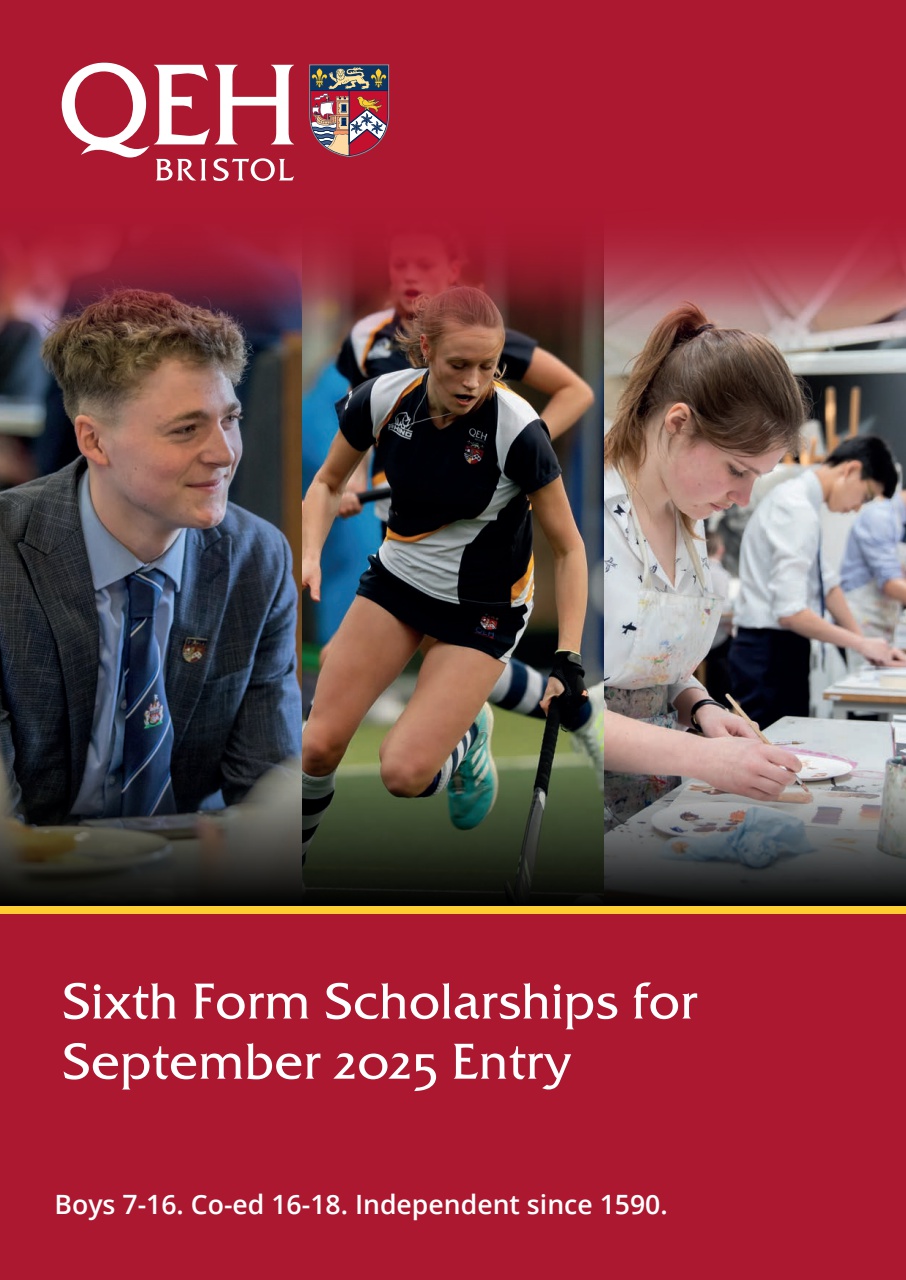 QEH Sixth Form Scholarships for September 2025 entry