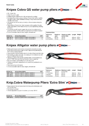 KNIPEX Cobra® ES Water Pump Pliers extra-slim