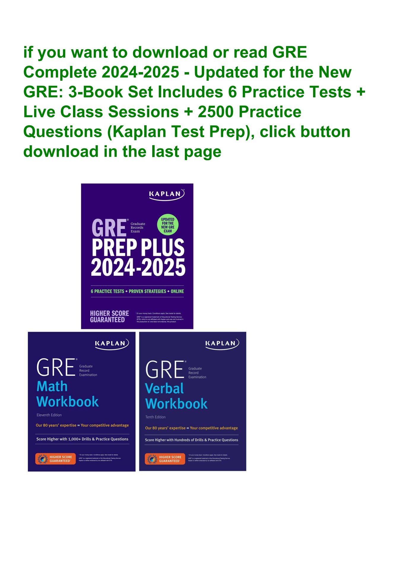 read ebook [pdf] gre complete 2024-2025 - updated for the new gre 3 ...