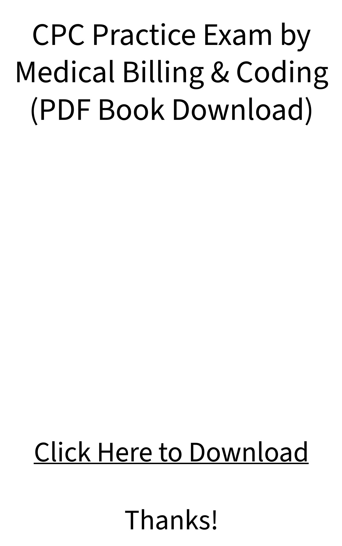 PDF E-BOOK Download - CPC Practice Exam by Medical Billing & Coding ...