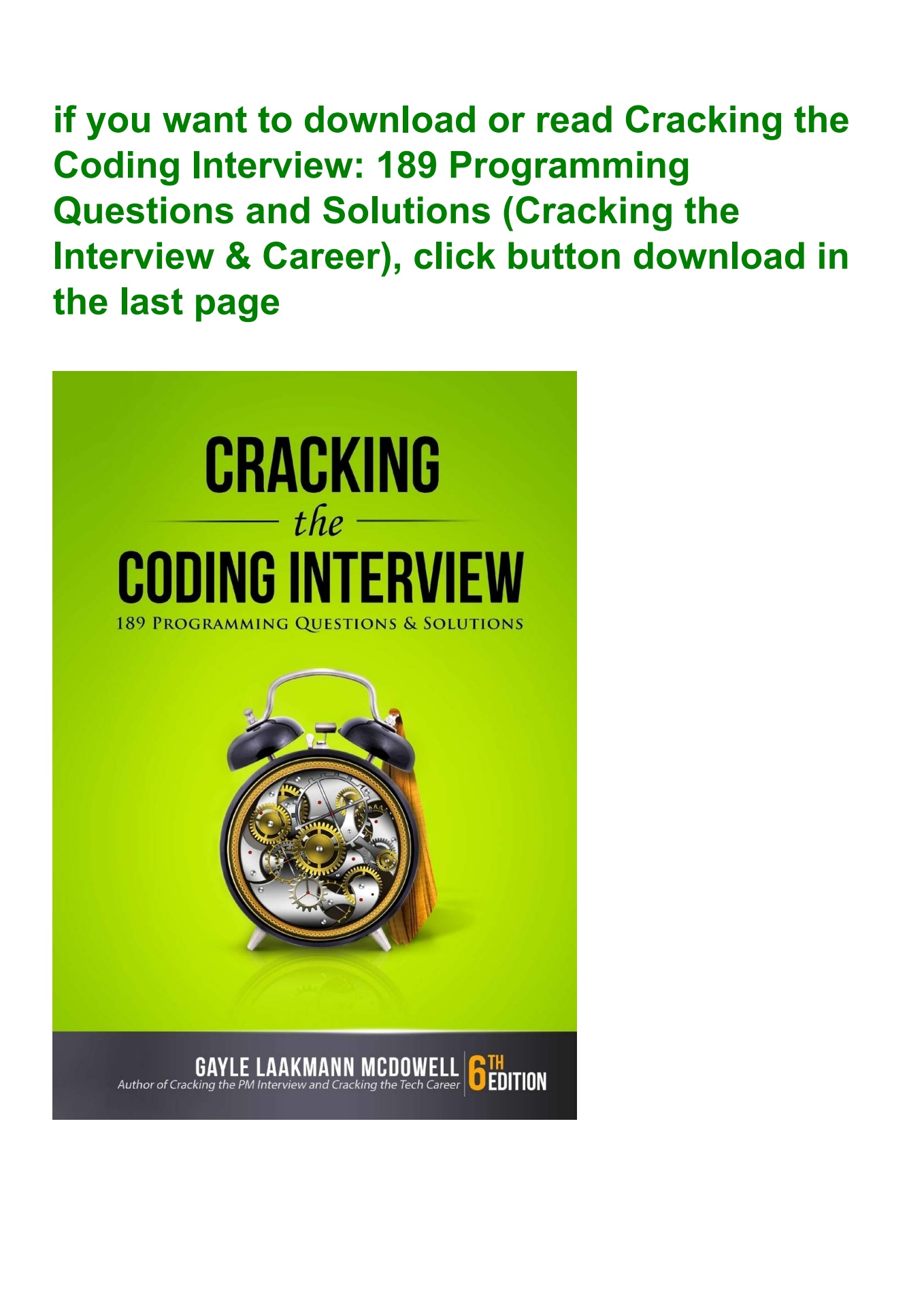 [ebook] read pdf cracking the coding interview 189 programming ...