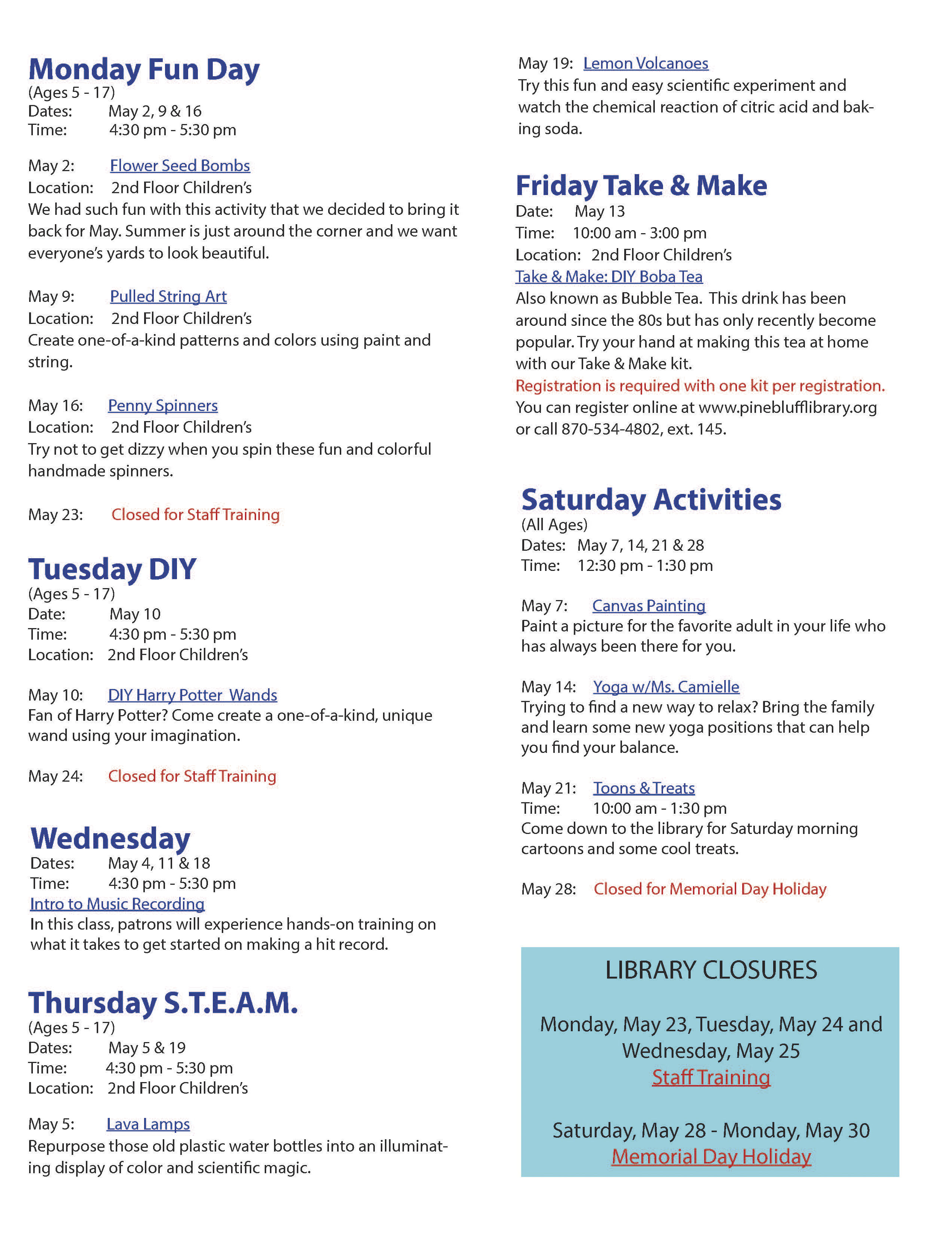 2022 May Program Guide