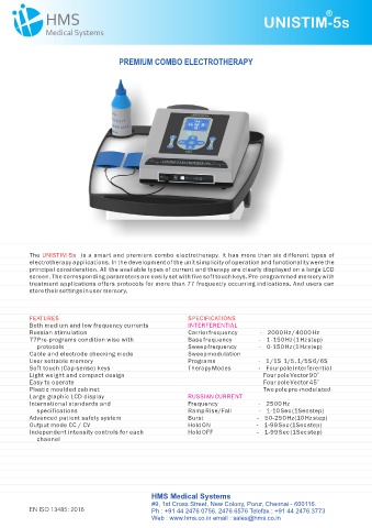 UNISTIM-5S: Premium Combo Electrotherapy Equipment