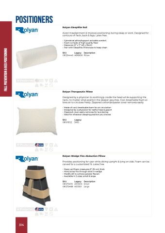 Buy Wedge pillow for legs by Rolyan