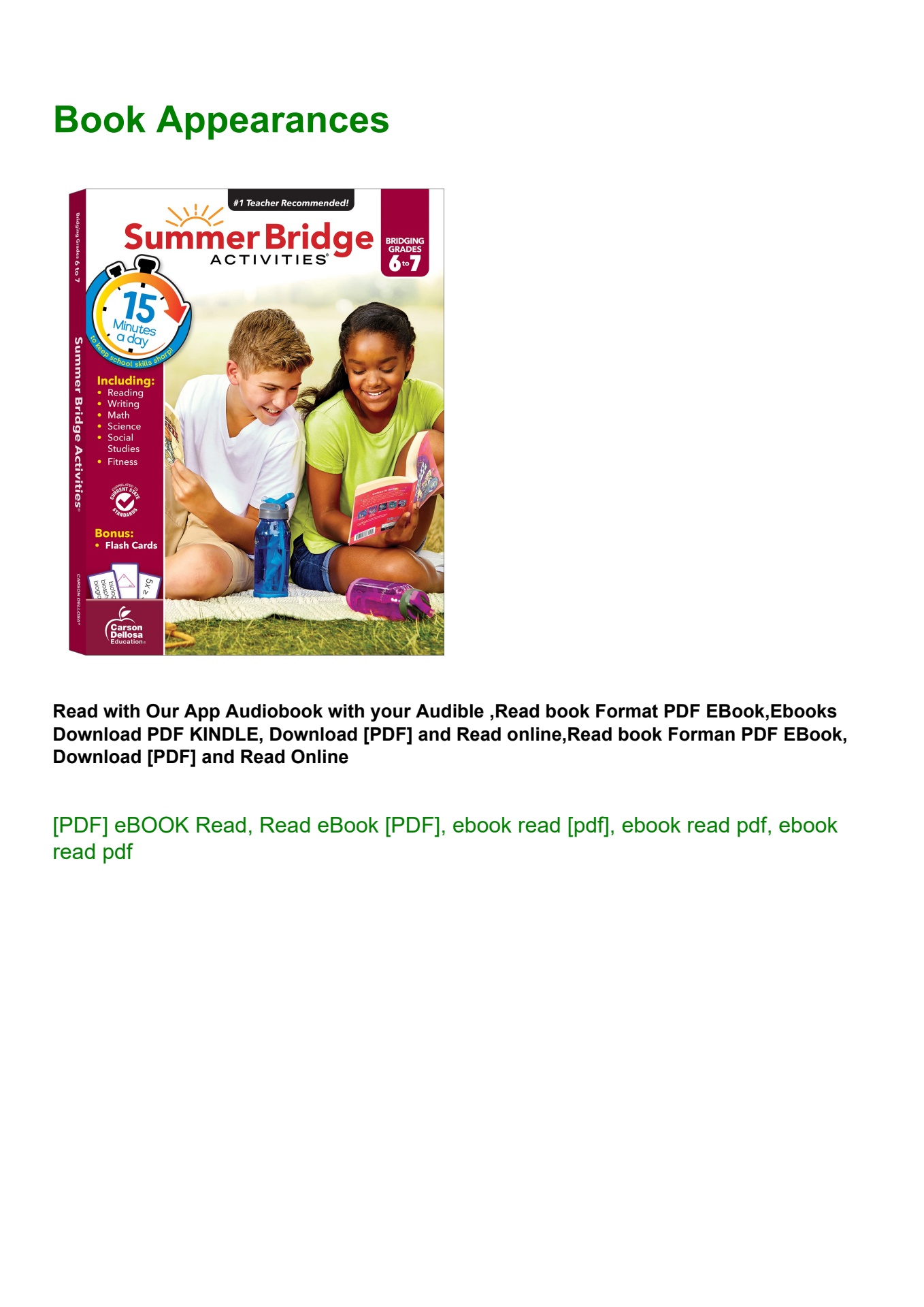[ebook] summer bridge activities 6th to 7th grade workbooks math ...