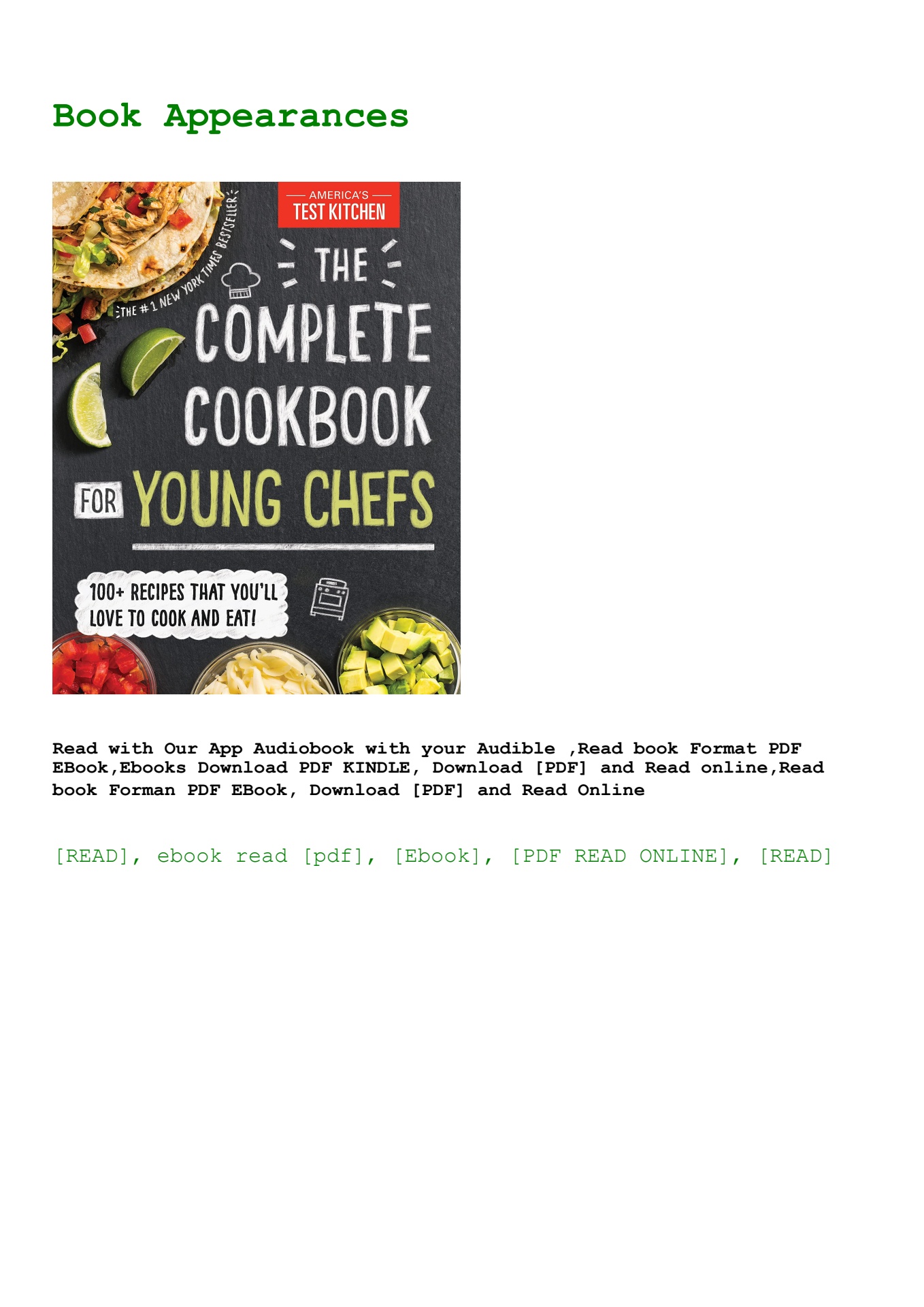 ebook [read pdf] the complete cookbook for young chefs 100+ recipes ...