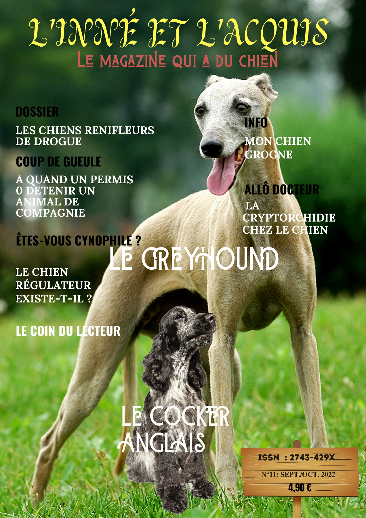 l'inné et l'acquis, le magazine qui a du chien N°11 sept./ oct. 2022 — free download