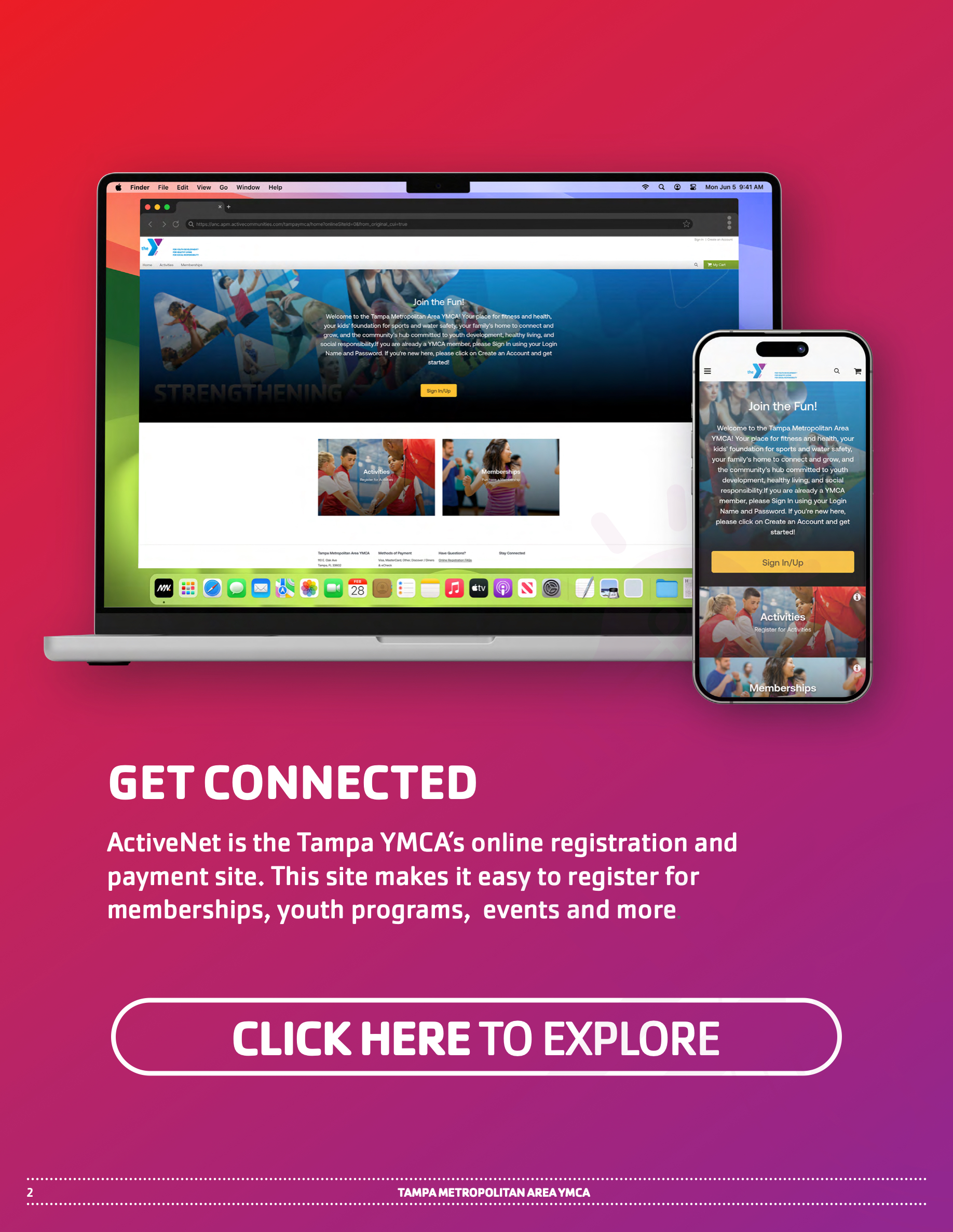 Tampa YMCA ActiveNet How-To Guide