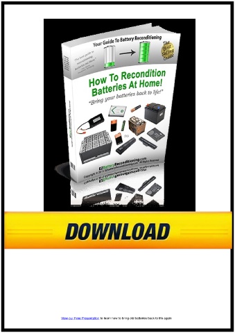 Forge Alfabet Solrig Page 6 - EZ Battery Reconditioning PDF Book Tom Ericson Download (Free  Preview Available)