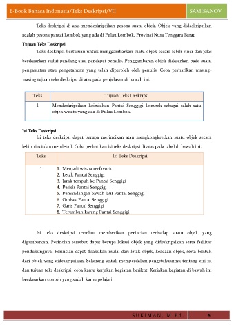 Page 8 - E-Book Bahasa Indonesia/Teks Deskripsi/VII