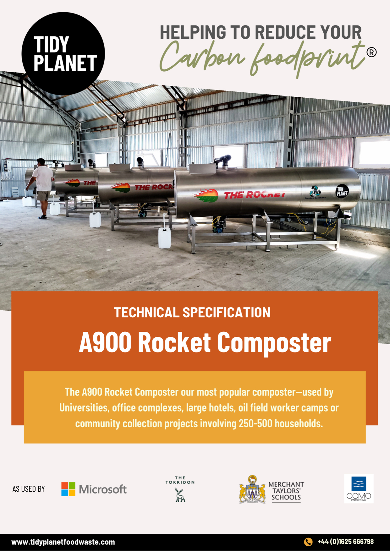 A700 Composter A900 Rocket Composter Spec Sheet