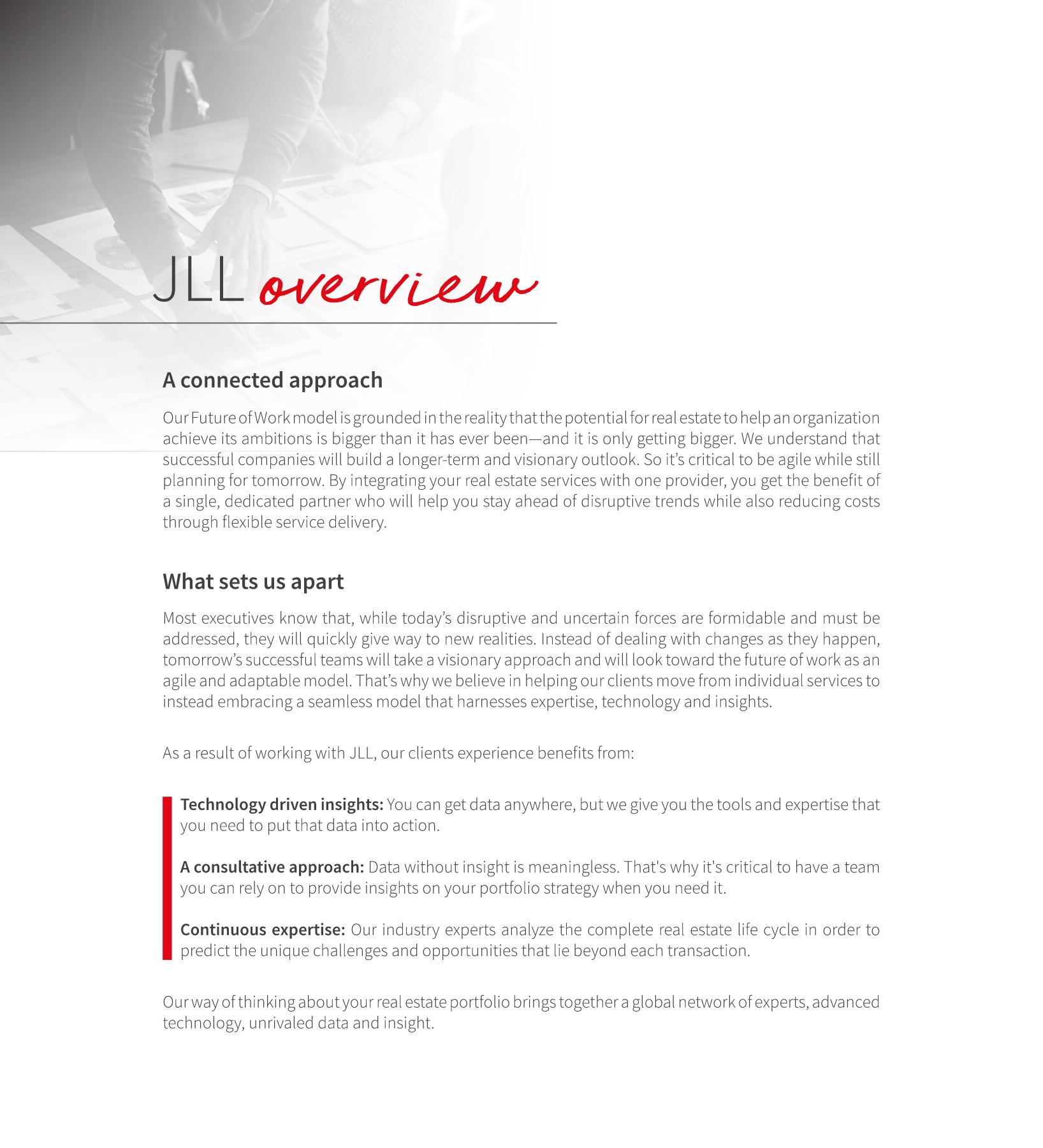 Jll Project Flow JLL Introduction & Market Overview