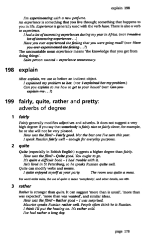 Visualizing distances in a set of near synonyms: rather, quite, fairly, and  pretty.