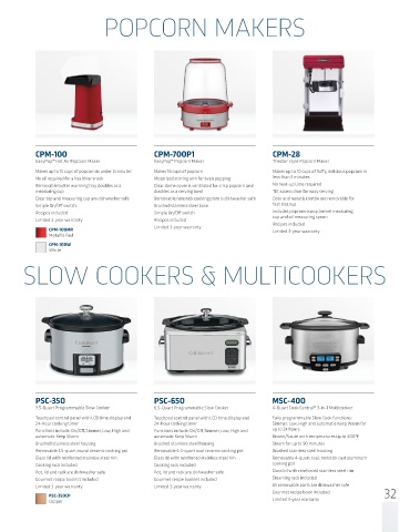 Slow Cooker Cuisinart 3.5 Quart Programmable, Brushed Stainless Steel -  PSC-350