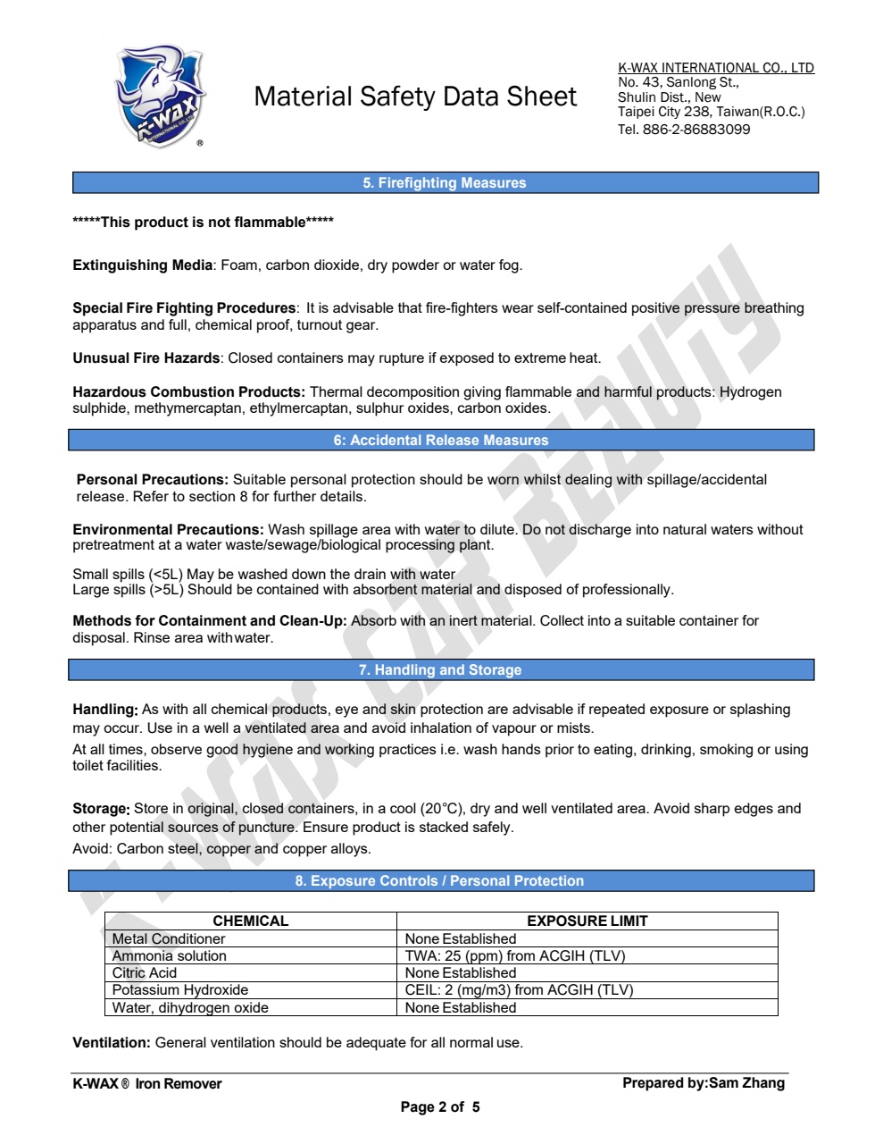 Brasso Metal Polish (MSDS)