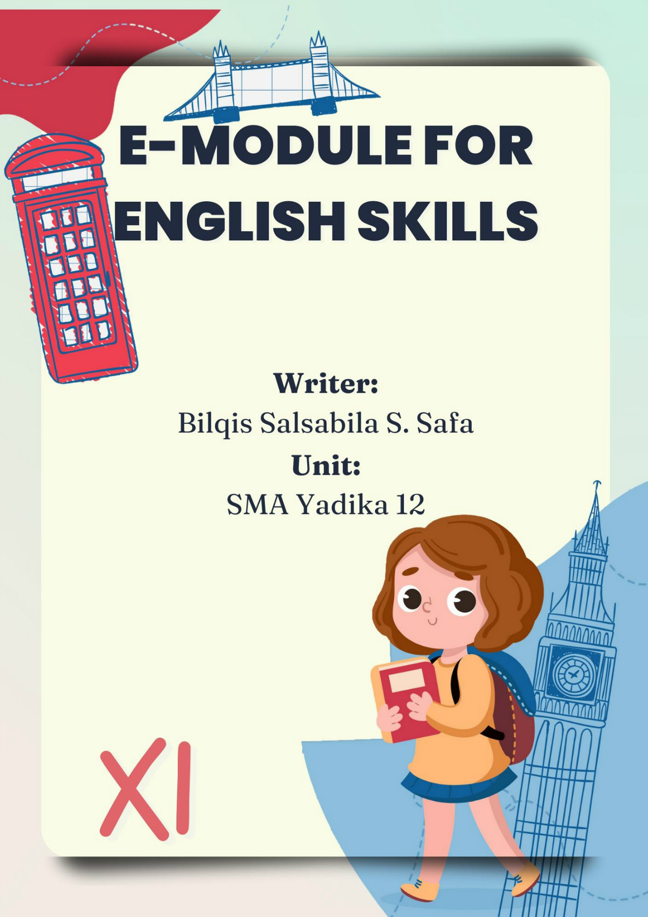 Module Covers English Learning E-MODULE FOR ENGLISH