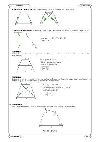 propiedades del trapecio