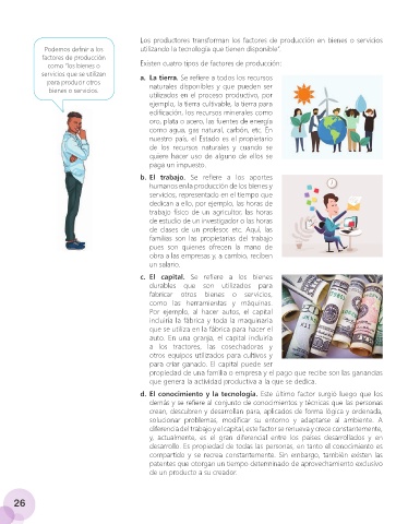 factores de produccion emprendimiento