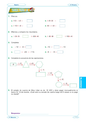 Page 50 - Libro Primaria 2 Álgebra 5to